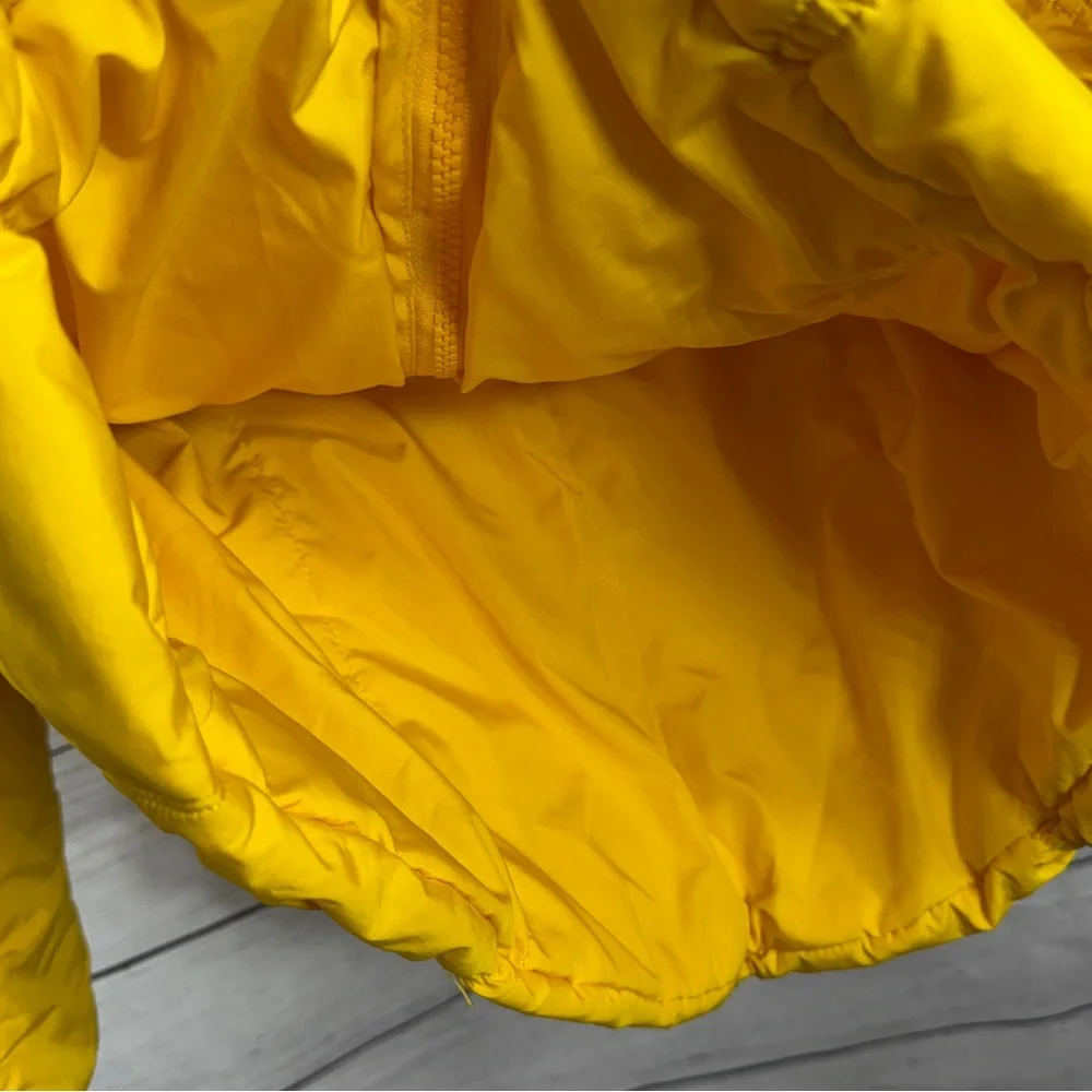 GF Ferre Girl's Yellow Hooded Puffer Jacket Sz 8